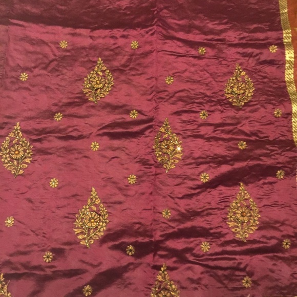 Half net Half tussar silk sari - Picture 4 of 6